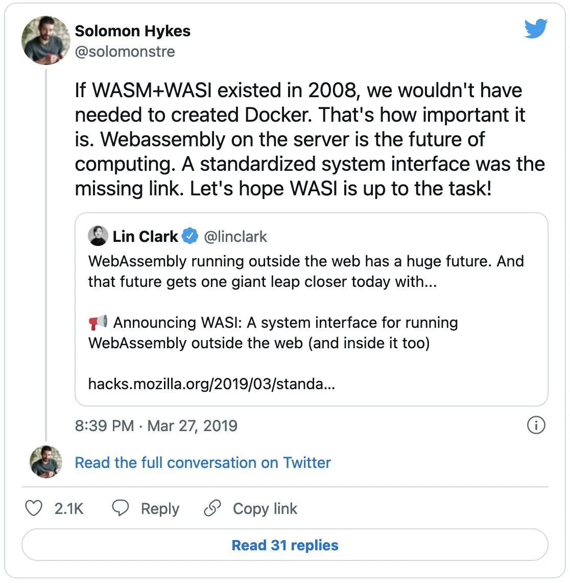 Solomon’s tweet